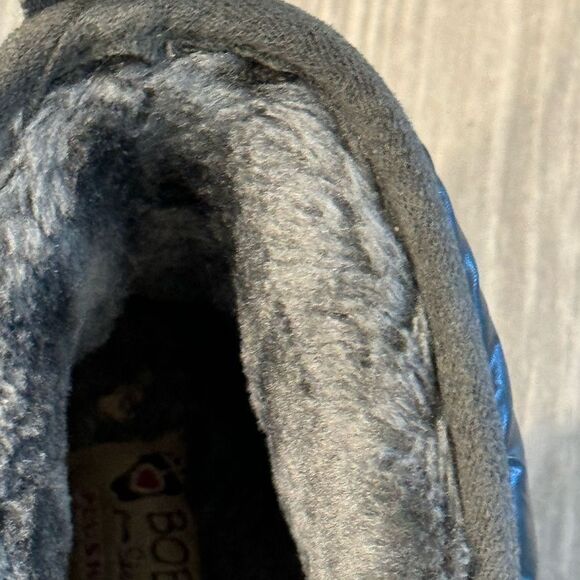 Black Quilted Winter Boots - Picture 5 of 6